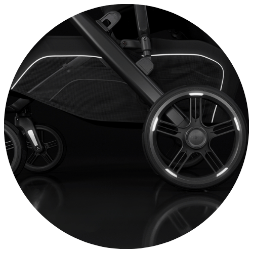 detalle de la calidad y materiales premium de los cochecitos de beb&eacute; uppababy